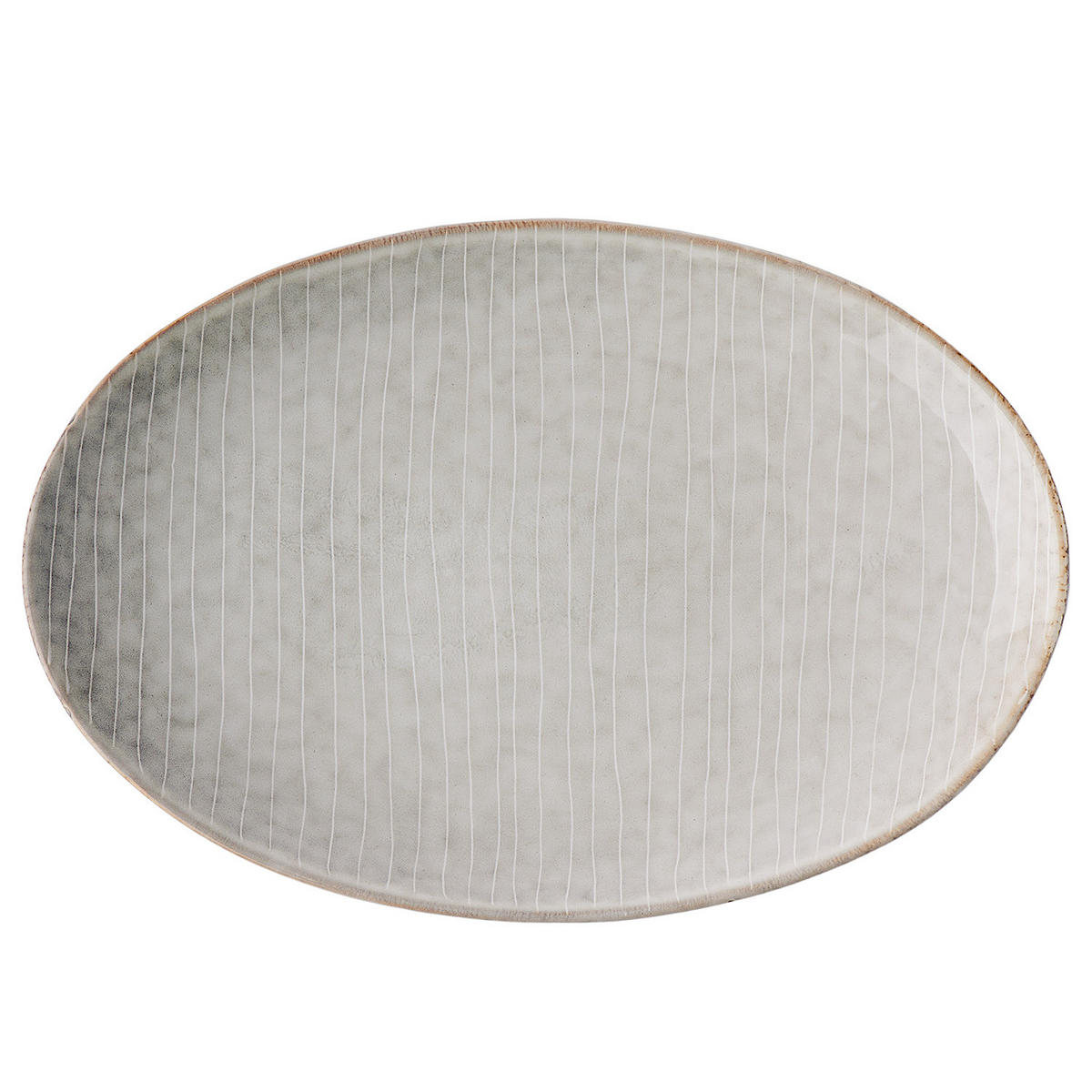 TELLER 4er-Set Henley 26 x 24 cm - Grau, Keramik (30/209/2.8cm) - Butlers