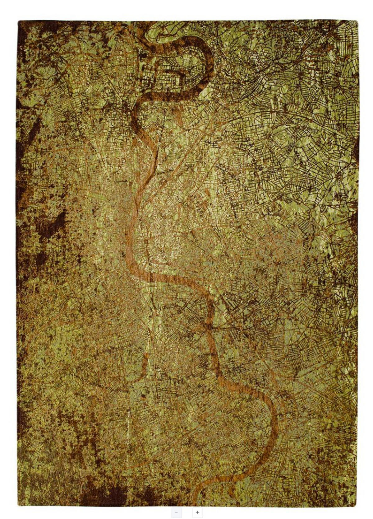 TEPPICH Flachgewebe GREEN CITY Grün 170 x 240 cm - Grün, Textil (170/240cm) - Novatrend