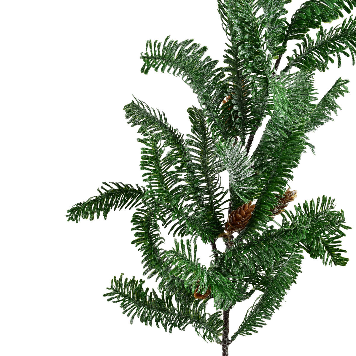 KUNSTZWEIG Viridis Grün Verschneit 60cm - Grün, Kunststoff (60cm) - Mondex