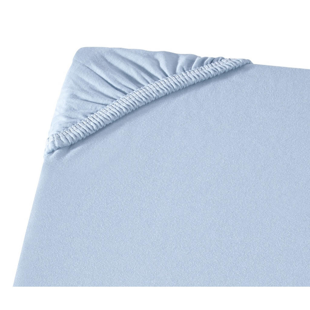 Thumbnail - Carpe Sonno Baby-Spannbettlaken, Hellblau, Textil, Uni, Füllung: Baumwollfüllung, Rechteckig, 70x140 cm, Oeko-Tex® Stand...
