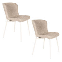 ESSZIMMERSTUHL Marion Braun/ Beige - 2 er Set - Braun, Kunststoff (46.5/79/58.5cm) - Housecraft Living