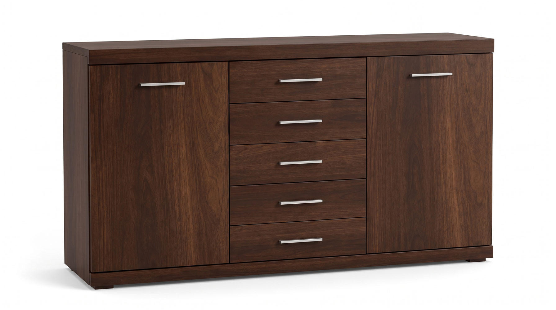 SIDEBOARD Imperial nussbaum imperial 140 cm / 45 cm / 89,5 cm - Braun, Holz/Holzwerkstoff (140/90/45cm) - Feldmann-Wohnen