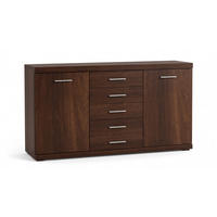 SIDEBOARD Imperial nussbaum imperial 140 cm / 45 cm / 89,5 cm - Braun, Holz/Holzwerkstoff (140/90/45cm) - Feldmann-Wohnen