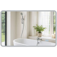 BADSPIEGEL Wien 70x100 ohne Bluetooth 100x3,5x70cm Glas Klarglas Badezimmerspiegel - Klar, Glas (100/70/3.5cm) - DELUKE