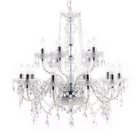 KRONLEUCHTER CRYSTAL XL Acryl Transparent 80 cm - Transparent, Glas (80/80/75cm) - riess-ambiente