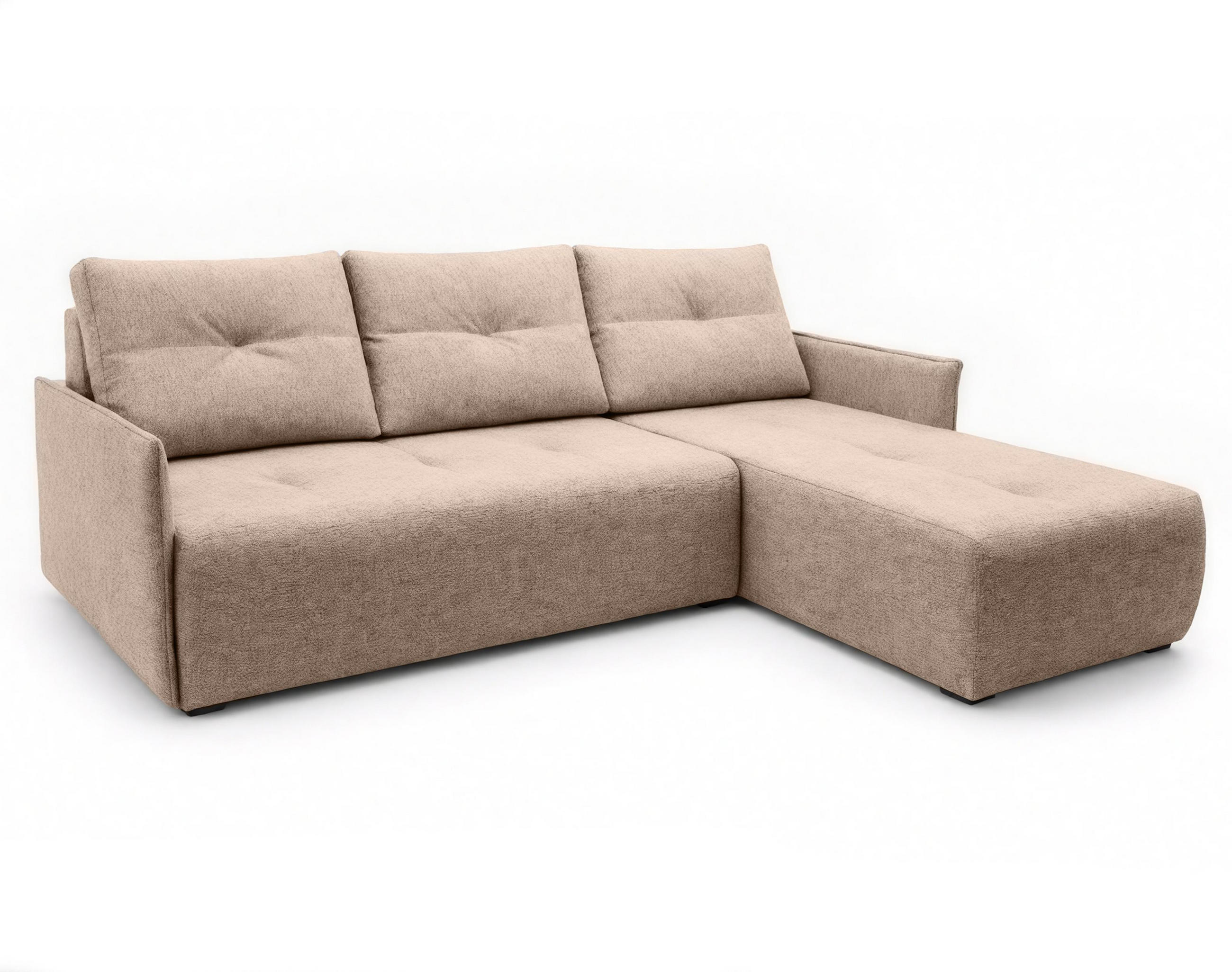 AX Living Ecksofa Creme 212x143 cm