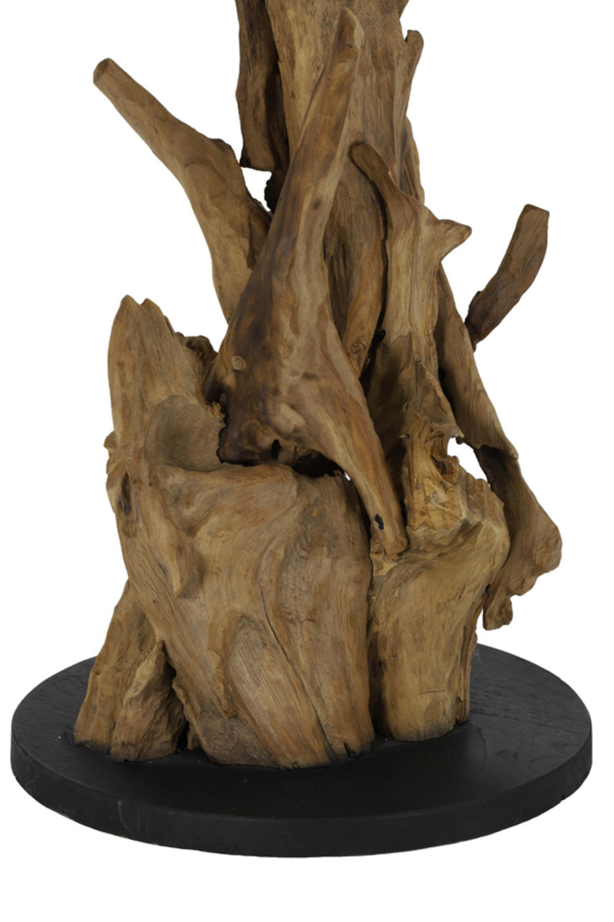 LAMPENFUSS Arbanasi Braun Ø30/63 cm - Braun, Holz (30/30/63cm) - Light & Living