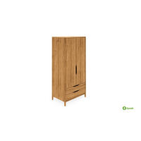 KLEIDERSCHRANK PAUL Wildeiche - Wildeiche, Holz (95/188/60cm) - byoak
