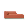 CHAISELONGUE rechts Ruby aus strukturiertem Stoff koralle - Koralle, Textil (93/69/180cm) - Micadoni