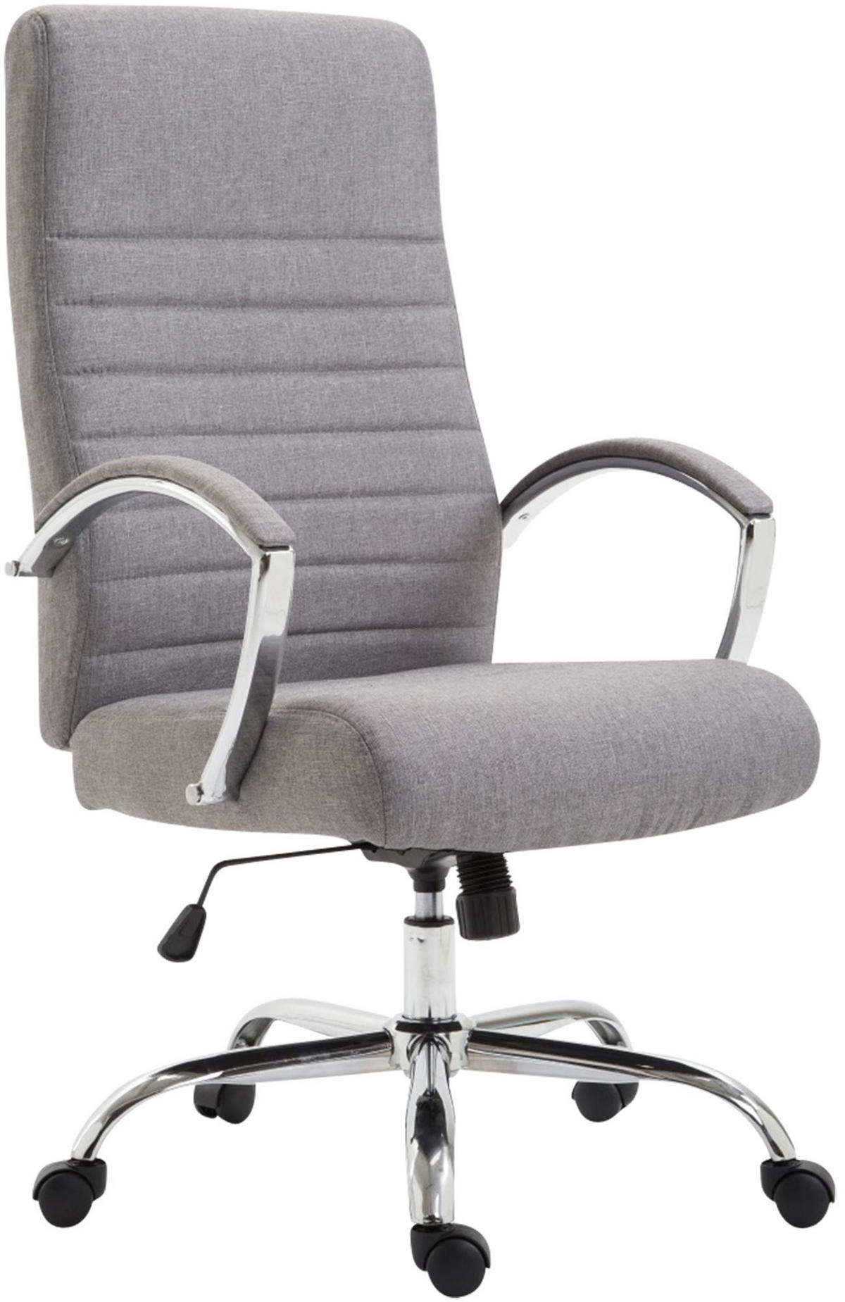 CHEFSESSEL Stoff Grau - Grau, Textil/Metall (60/110/68cm) - CLP