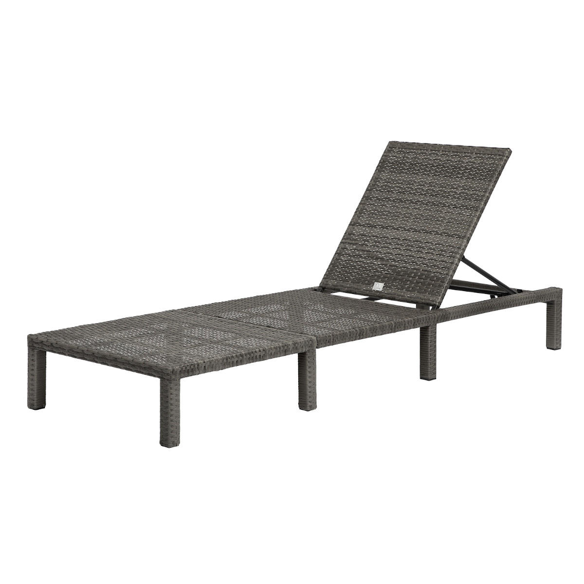 GARTENLIEGE 2er Set PEACH - Grau, Kunststoff (66/22/196cm) - SVITA