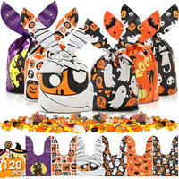 GESCHENKTÜTEN Halloween 120-teiliges Set mit Hasenohren - Multicolor, Kunststoff (34/58/34cm)