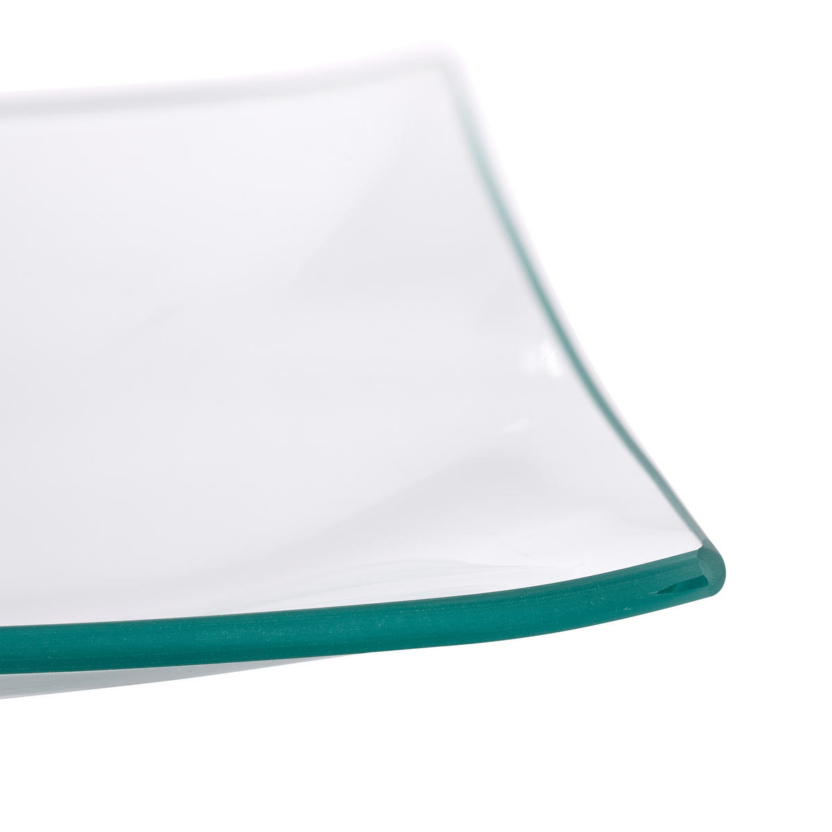 ETAGERE - Transparent, Glas/Metall (24.5/28cm) - Relaxdays