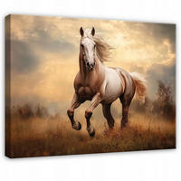 WANDBILD Pferde Tiere Schlafzimmer 120x80 - Multicolor, Holzwerkstoff (120/80cm) - Wallarena