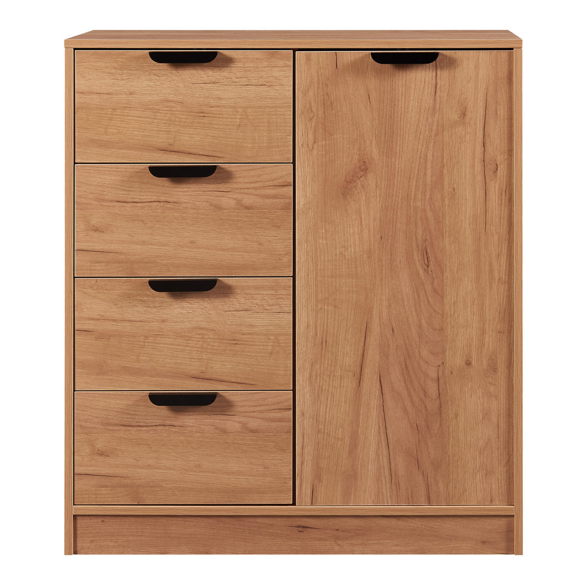KOMMODE Varkaus - Eichefarben, Holzwerkstoff (80/90/40cm) - [en.casa]
