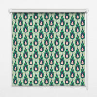 VNÚTORNÁ roleta - okenná roleta - roleta - 90x140 cm - Kreslené avokádo - zelená, plast (90/140/0.5cm) - TULUP