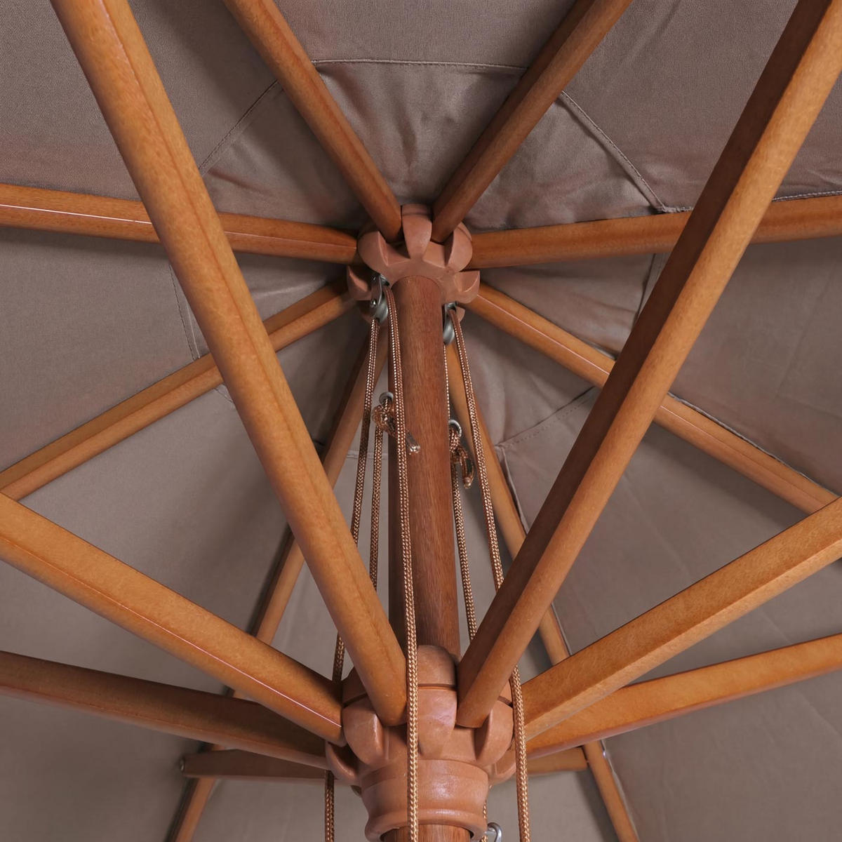 SONNENSCHIRM C57B taupe - Taupe, Holz (300/300cm) - MCW