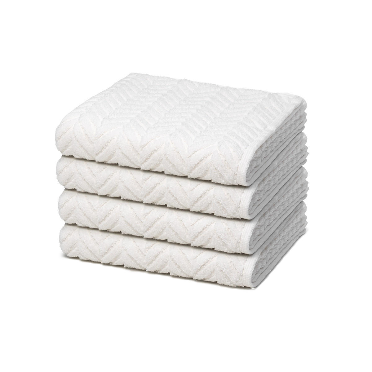 HANDTUCH Sensual Skin Zopf 4er-Set - Weiß, Textil (50/100cm) - Ross