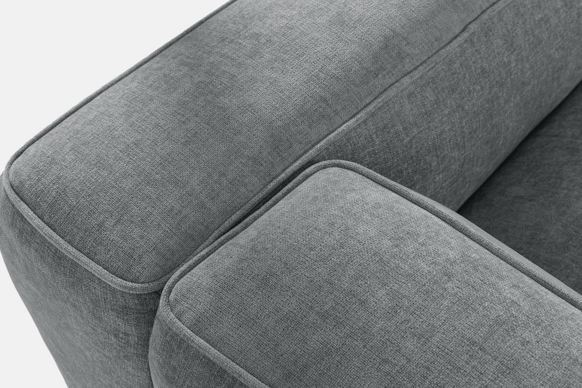 ECKSOFA LINKS FUBBO, Grau - Grau, Holz/Holzwerkstoff (225/176cm) - KONSIMO®
