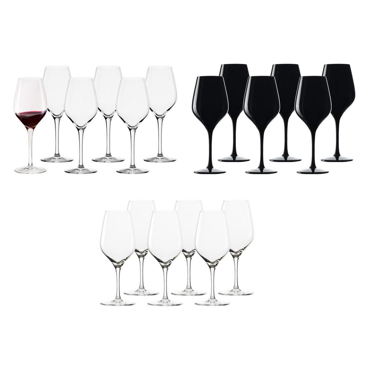 WEIN TASTINGGLÄSER Exquisit transparent 18er Set - Transparent, Glas - Stölzle Lausitz