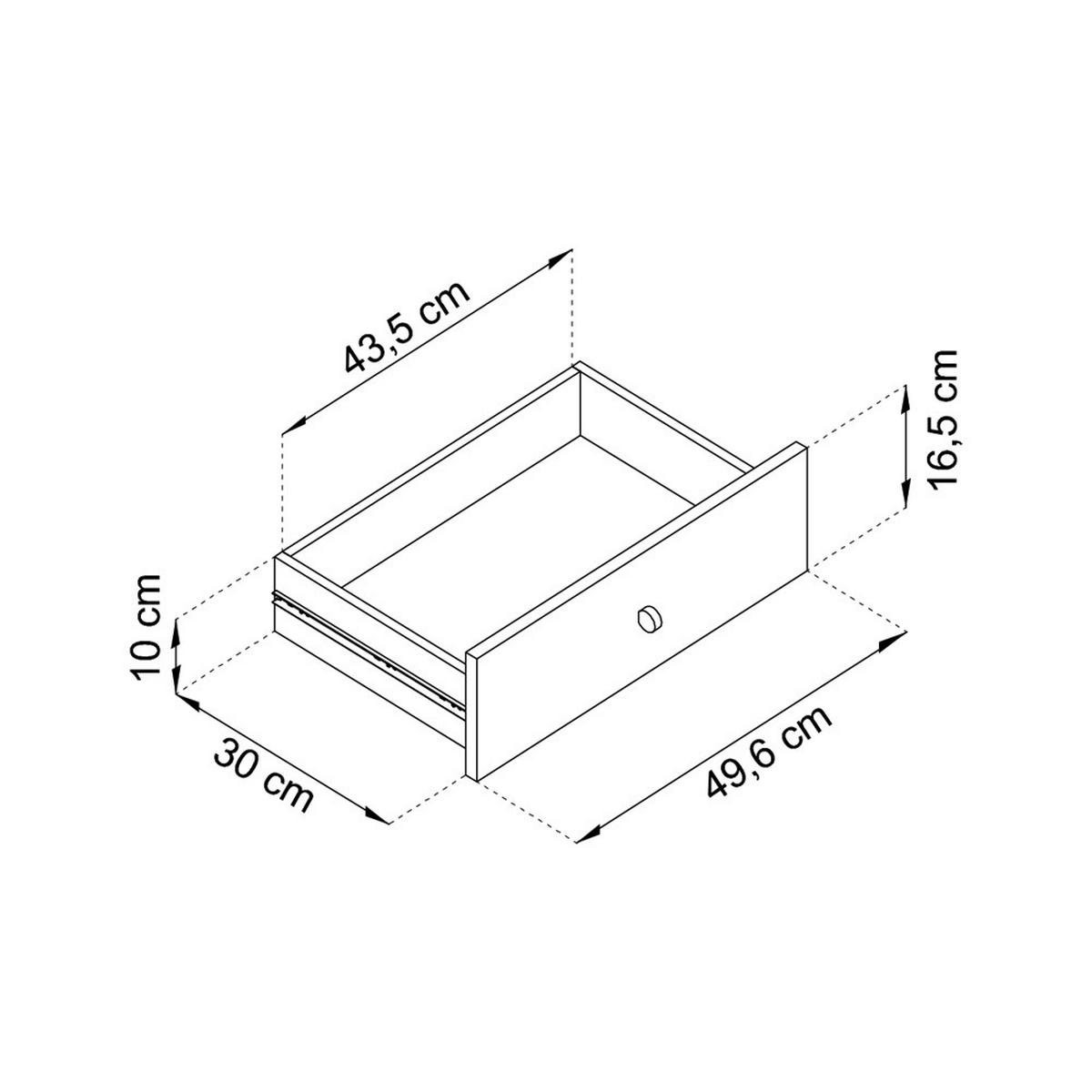 NACHTSCHRANK Monne Beige - Beige/Goldfarben, Holzwerkstoff/Metall (53.6/56.2/39cm) - Selsey