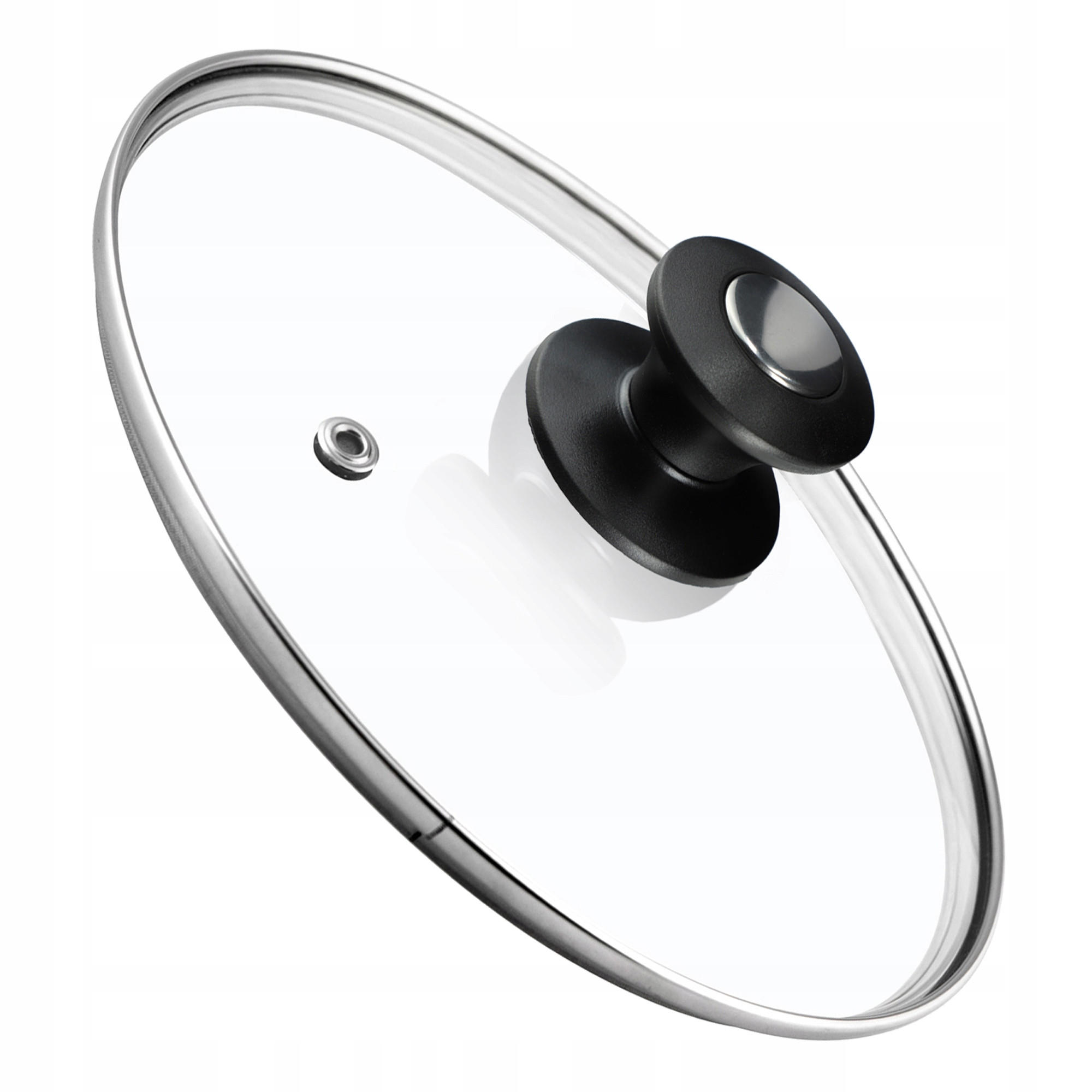 DECKEL mit Griff, 26 cm, 1 Stück - Transparent, Glas/Kunststoff (26cm) - KADAX