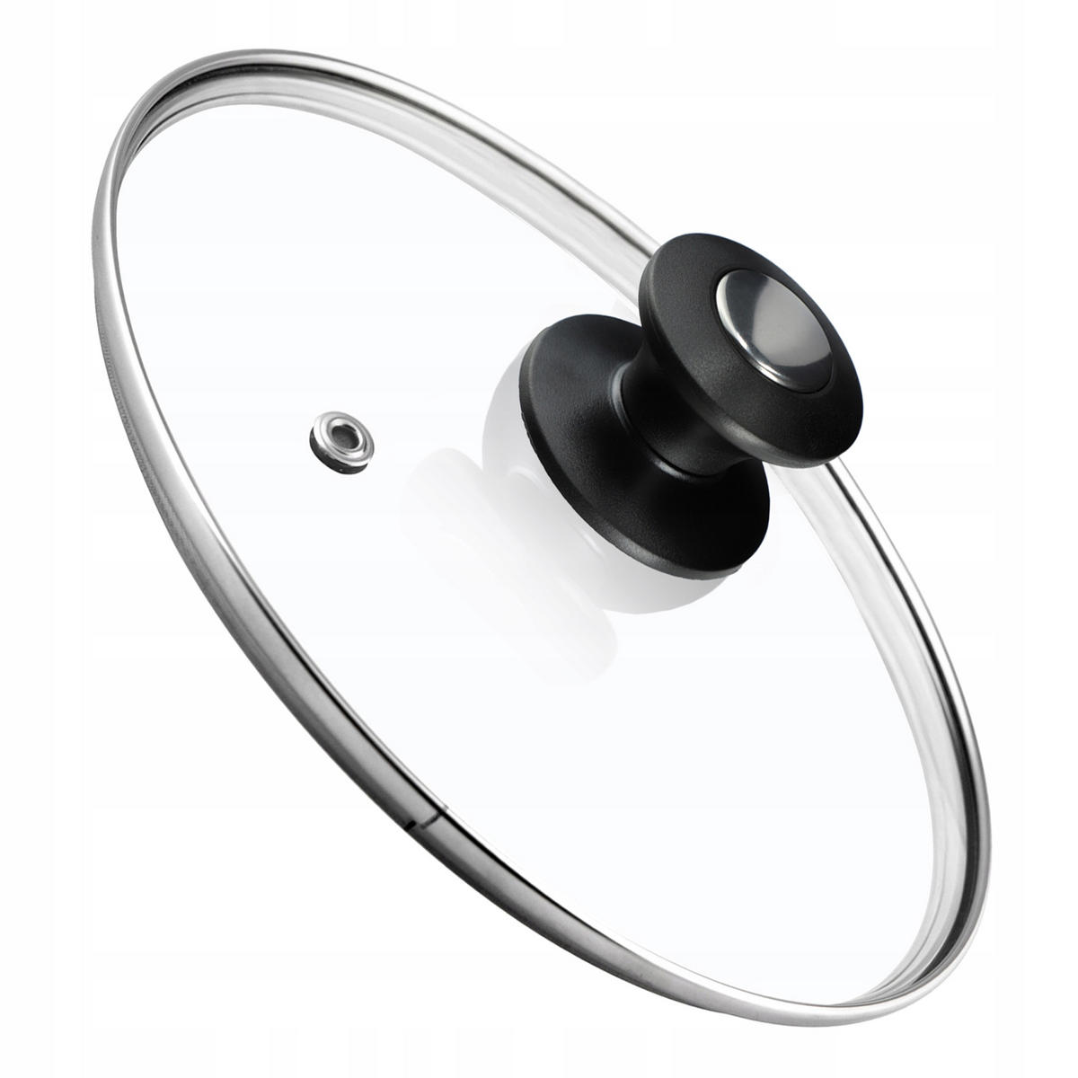 DECKEL mit Griff, 26 cm, 1 Stück - Transparent, Glas/Kunststoff (26cm) - KADAX