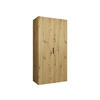 DREHTÜRENSCHRANK Malaga 100 - Eiche Artisan, Holzwerkstoff (100/202/52cm) - MIRJAN24