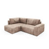 ECKSOFA Natalia Xl - Beige, Holzwerkstoff/Textil (182/245cm) - Fun Möbel