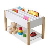 BÜCHERREGAL Kinder - Weiß, Holz/Holzwerkstoff (80/44/40cm) - Relaxdays