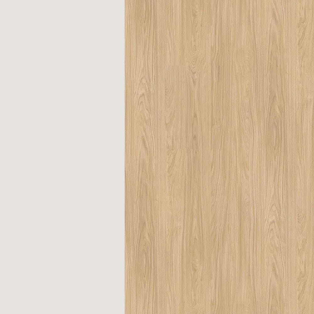 KÜCHENZEILE Casella 15-teilig Grau / Casella Eiche Natur hell - Hellbraun/Grau, Holzwerkstoff/Metall (360/207/270cm) - Feldmann-Wohnen