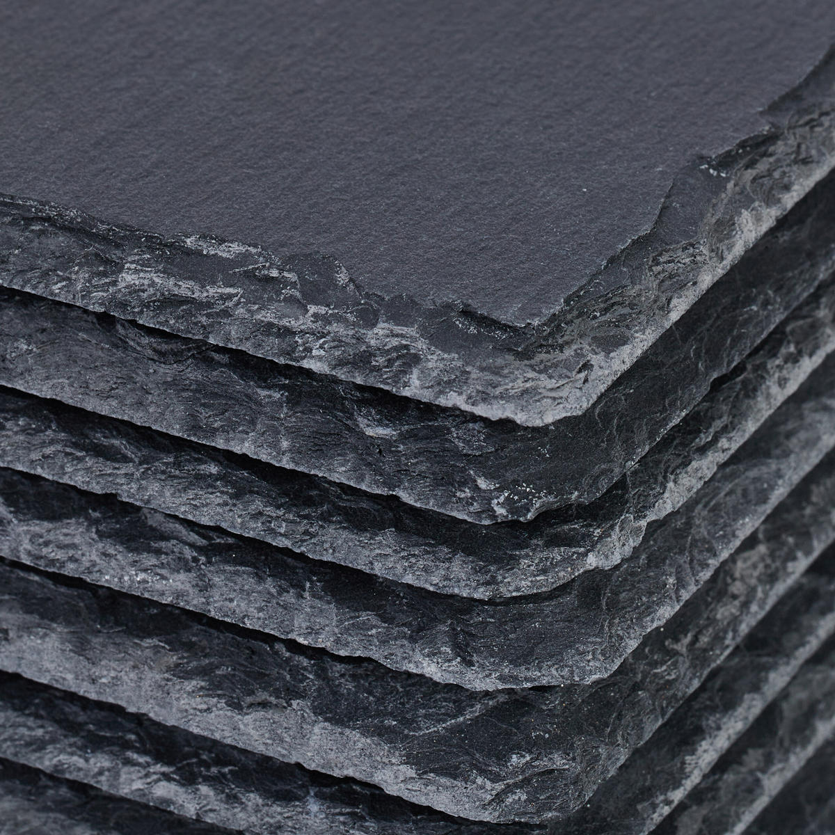 8xSCHIEFERPLATTE - Anthrazit, Stein (26/1/16cm) - Relaxdays