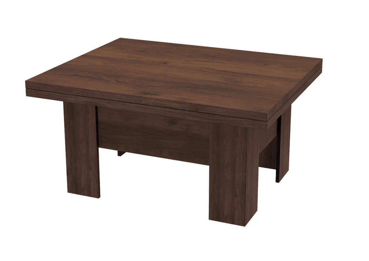 TISCH LONG - Nussbaumfarben, Holzwerkstoff (80/100/53cm) - Meblini