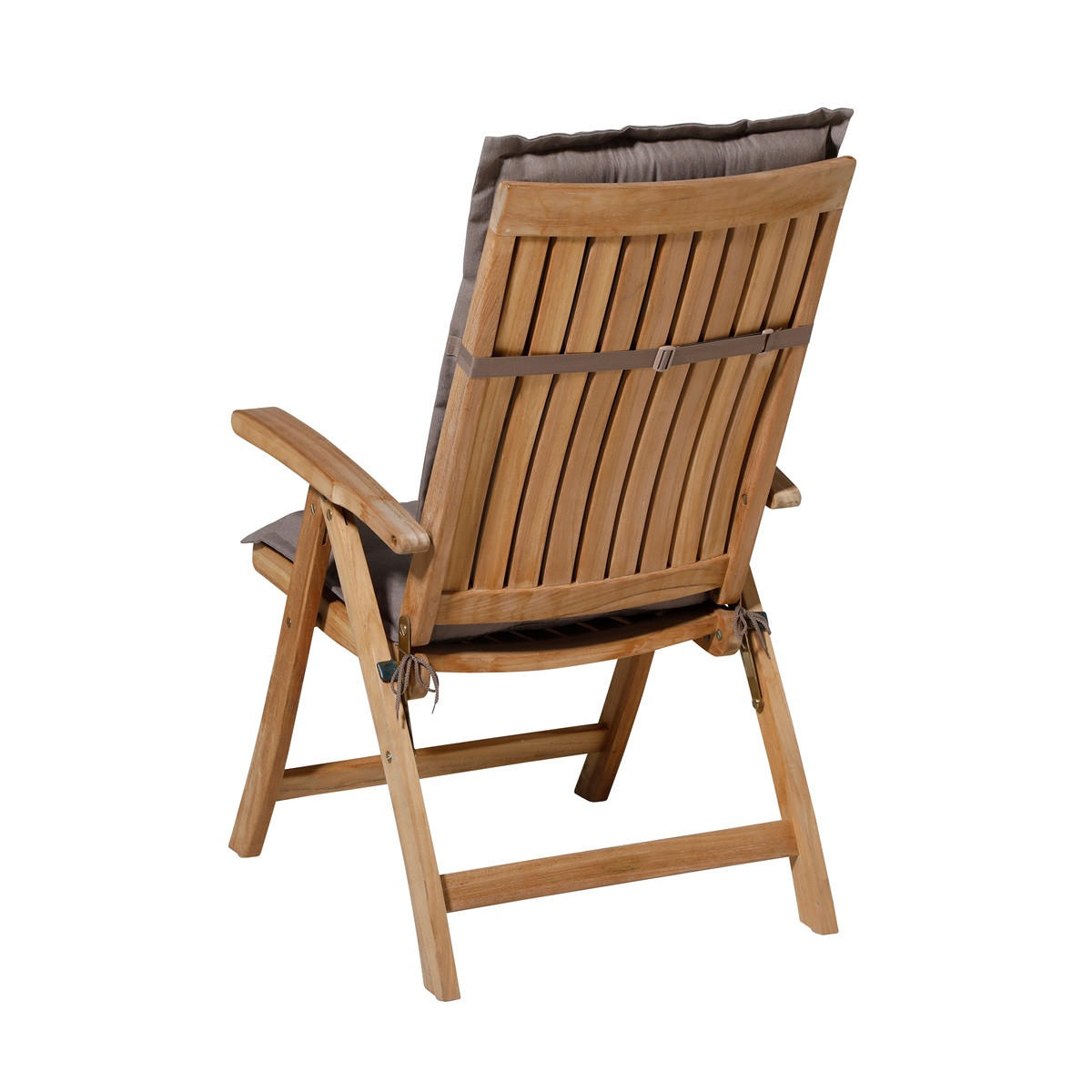 GARTENSTUHLKISSEN Panama 123/50 cm 4er-Set - Taupe, Textil (50/7/123cm) - Madison