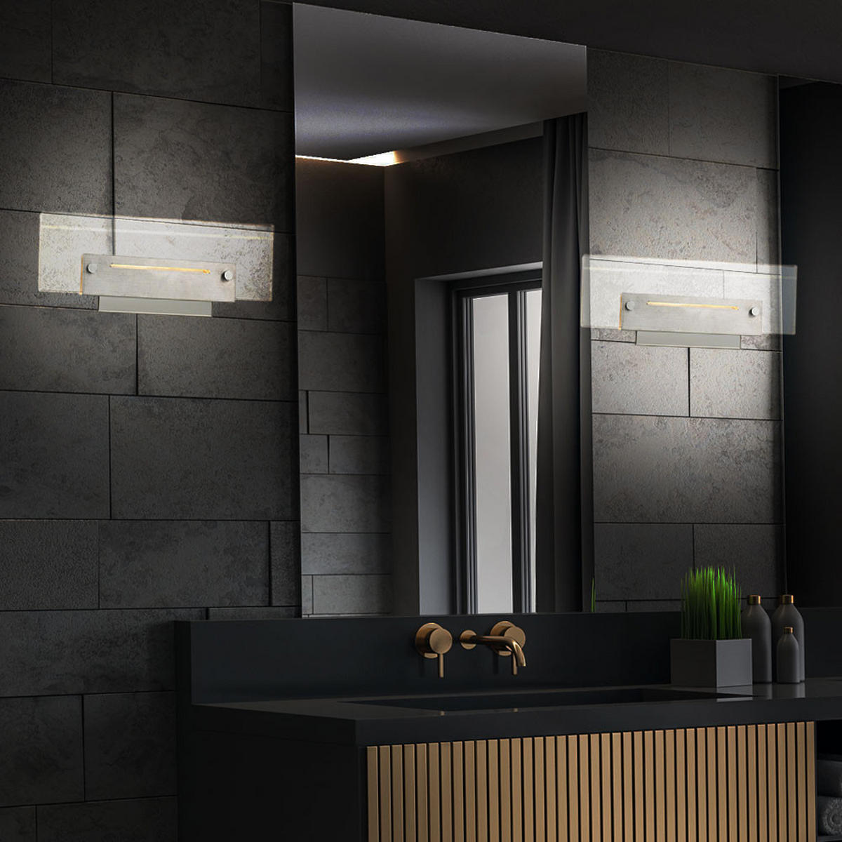 LED WANDLEUCHTE Metall Chrom Silber - Silberfarben, Metall (11/5.5/26cm) - Esto