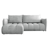 ECKSOFA Marsala, Seite: Links - Schwarz/Grau, Holz/Kunststoff (245/167cm) - MIRJAN24
