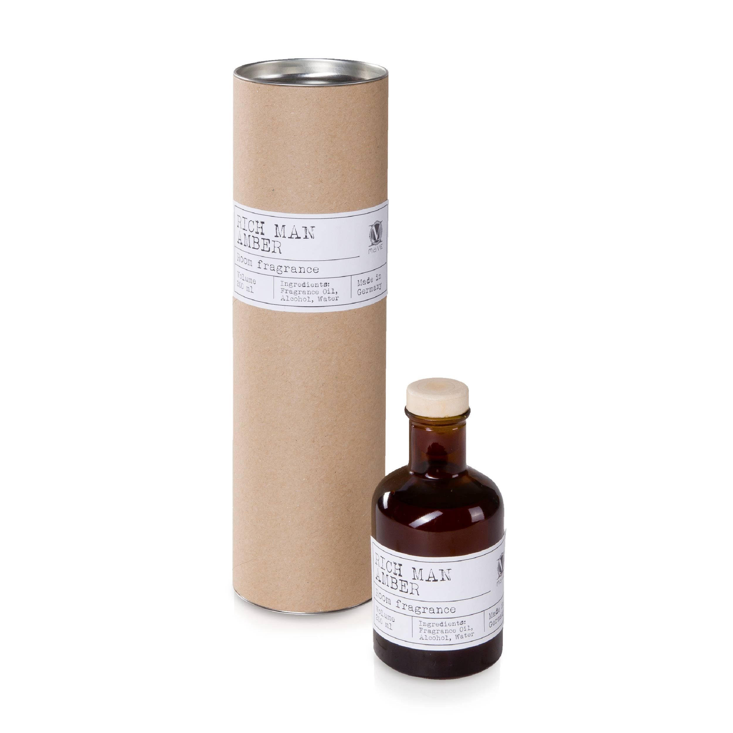 AROMA DIFFUSOR APOTHECARY Rich Man Amber 200 ml - Dunkelbraun, Glas (6.5/13cm) - MÖVE