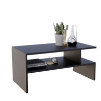 COUCHTISCH JULA 93 - Schwarz, Holz (50/93/45cm) - Mat-Haus