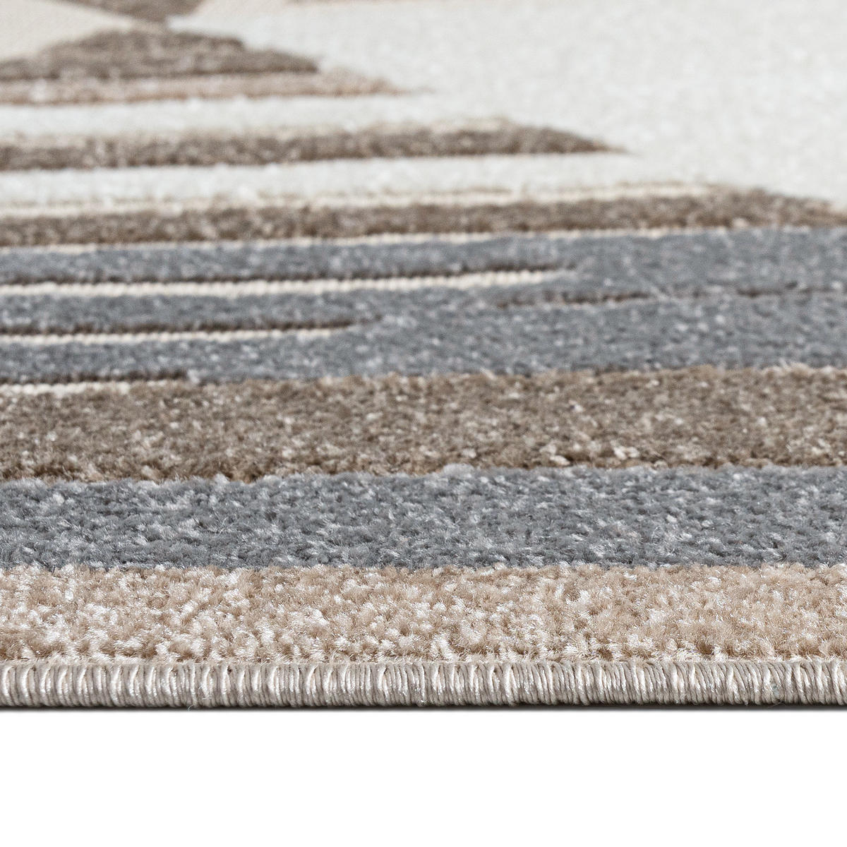 TEPPICH In-OutdoorBeige Abstract - Kurzflor Rechteckig Creme - 120 x 170 cm - Beige, Textil (120/170cm) - Mazovia