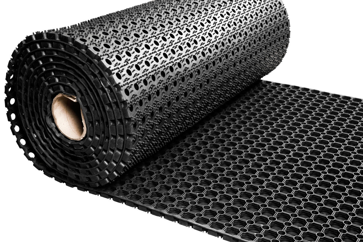 Ivol Gummi Schwarz 100x100 cm