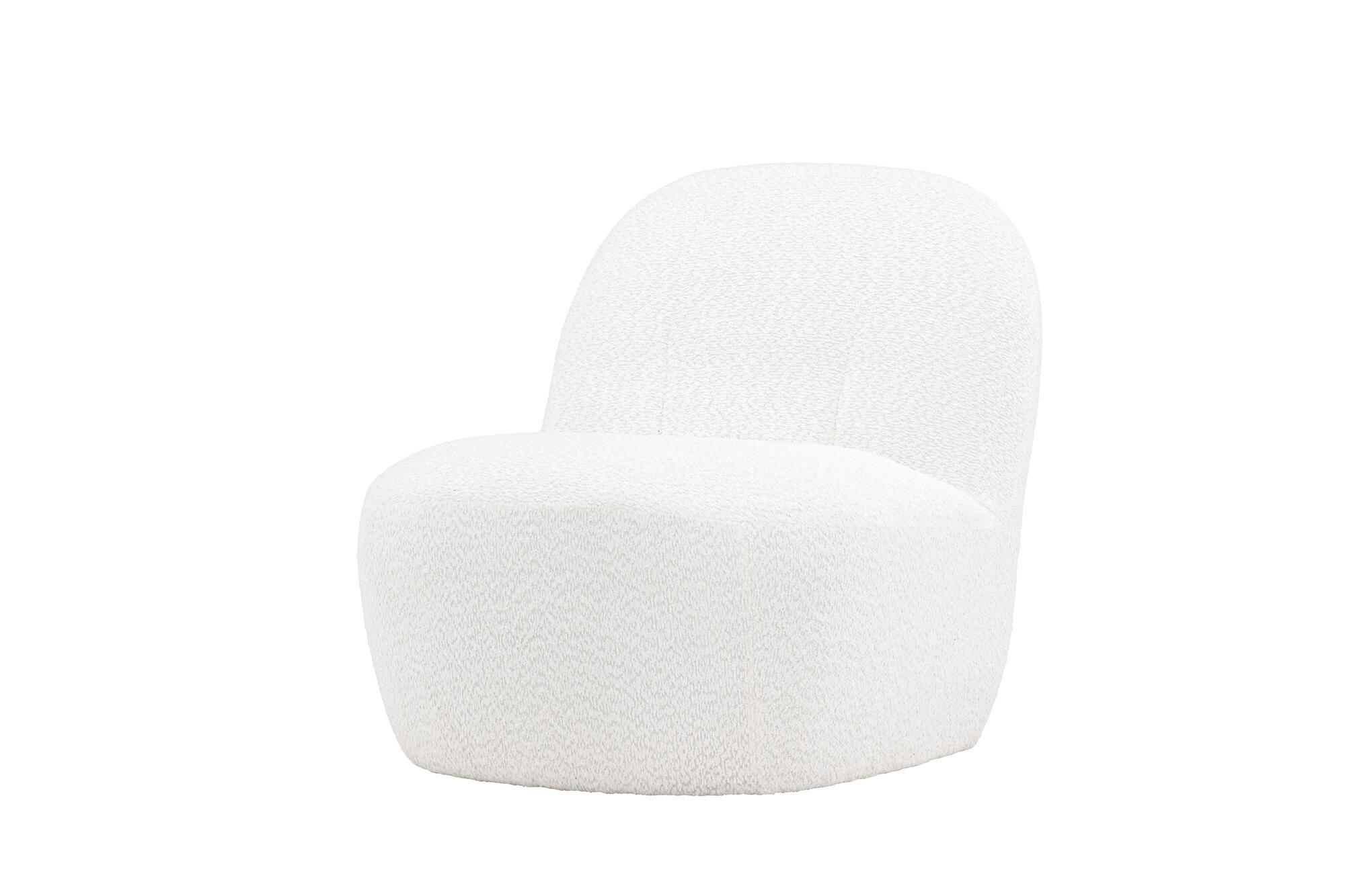 SESSEL MAHLA Weiß 70x82x77 cm - Weiß, Textil (70/77/82cm) - FURNLUX