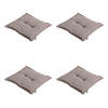 SITZKISSEN Panama 50/50 cm 4er-Set - Braun, Textil (50/5/50cm) - Madison