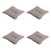 SITZKISSEN Panama 50/50 cm 4er-Set - Braun, Textil (50/5/50cm) - Madison