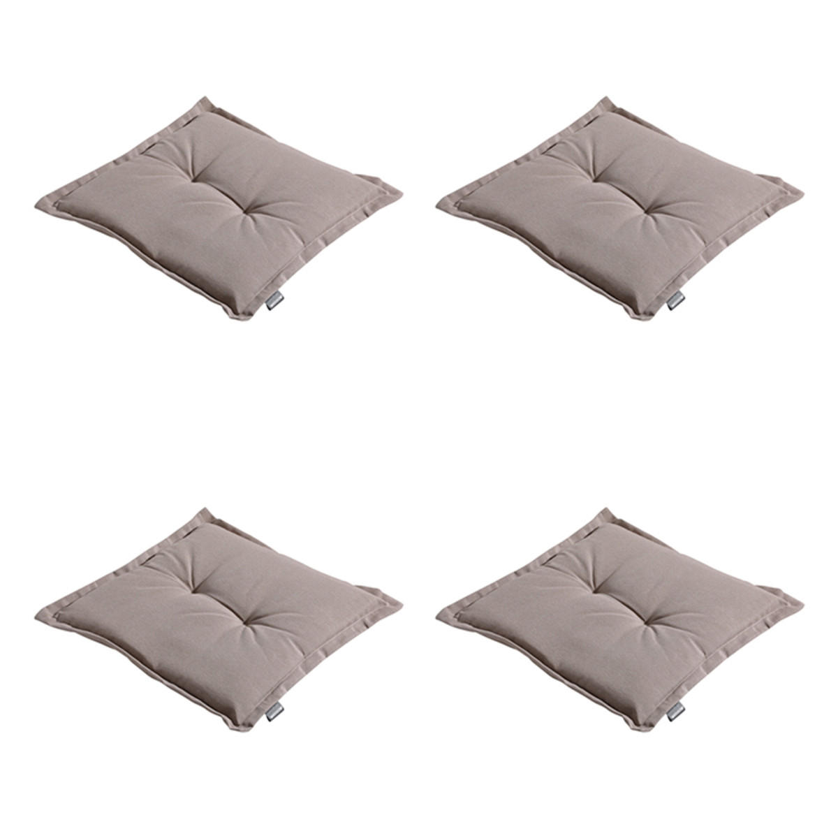 SITZKISSEN Panama 50/50 cm 4er-Set - Braun, Textil (50/5/50cm) - Madison