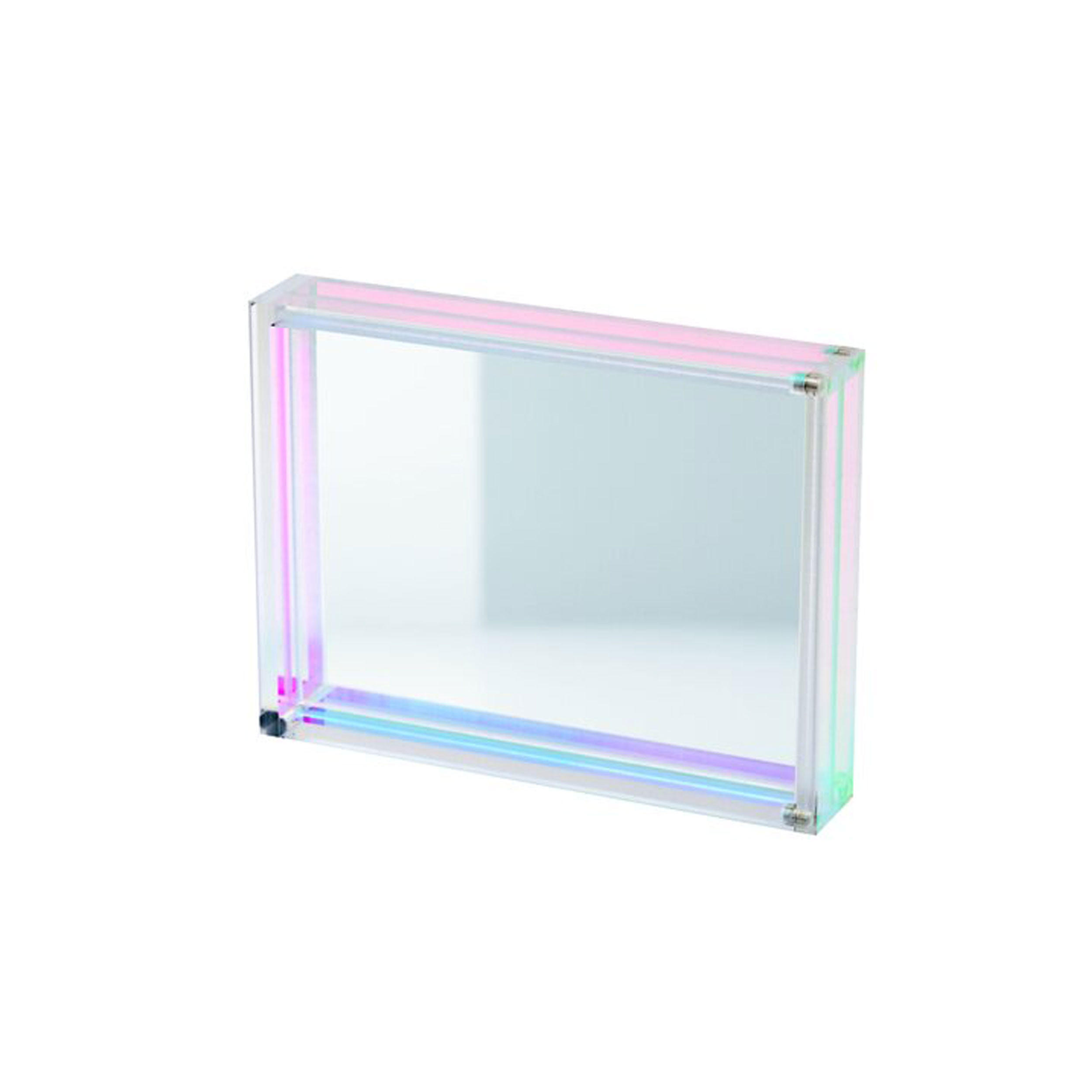 BILDERRAHMEN Tokio, Acryl, Transparent / Irisierend, 13 x 18 cm - Transparent, Kunststoff (15.7/3.5/20.6cm) - Gift Company