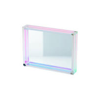 BILDERRAHMEN Tokio, Acryl, Transparent / Irisierend, 13 x 18 cm - Transparent, Kunststoff (15.7/3.5/20.6cm) - Gift Company