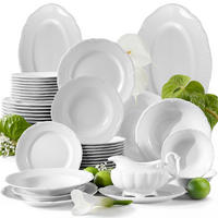 TAFELSERVICE Chodziez MARIA TERESA 44-tlg - Weiß, Keramik (25/2/25cm) - KONSIMO®