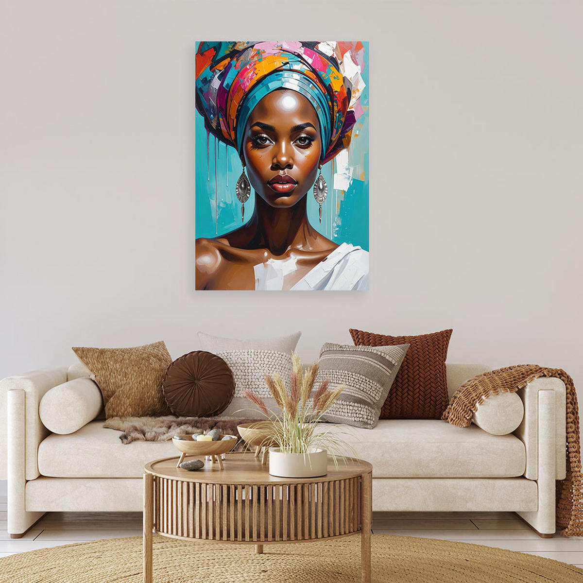 LEINWANDBILD Menschen & Charaktere 60x90cm - Multicolor, Textil (60/90cm) - Feeby