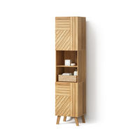 KOPALNIŠKA OMARICA Olona, Bambus, 40 x 177 cm z 2 vrati - naravne barve, leseni material (40/177/36cm) - Livinity®