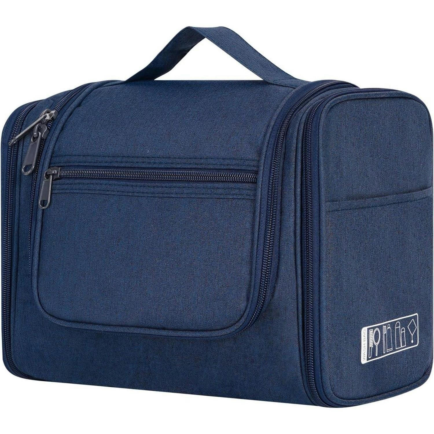 KULTURTASCHE zum Aufhängen Blau 27 x 15,5 x 59 cm - Blau, Textil (5/2/5cm)